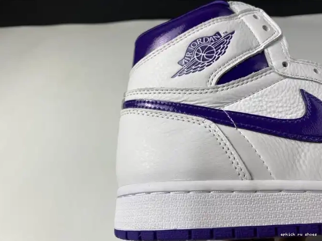 Rep RETRO HIGH AIR CD0461-151 COURT JORDAN 1 PURPLE 0507